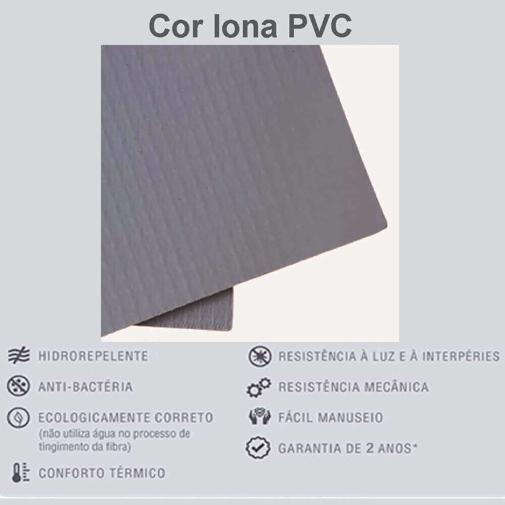 Toldo Articulado - 5,00m x 2,50m Lona PVC Cinza Cobre - 3