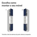 Ver imagem 4 de Paneleiro 40 cm 2 Portas e 2 Nichos Branco/Azul Vik Madesa Branco/Azul