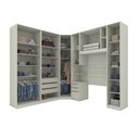 Ver imagem 5 de Quarto Modulado de Canto Solteiro com Espelho 6 Peças 9 Portas Seletto Henn - Areia Hp