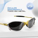Ver imagem 3 de Oculos Sol Mandrake Juliet Lupa Protecao Uv Metal +case Lente Preta Polarizado Original Aste Metal