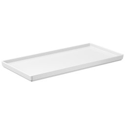 Bandeja Retangular Melamina Branca 27Cm X 13Cm Coza - 1