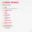 Ver imagem 5 de Sala de Jantar Ane 220CM 8 Cadeiras Esmeralda Moderna