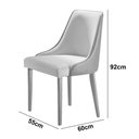 Ver imagem 4 de Sala de Jantar Ane 220CM 8 Cadeiras Esmeralda Moderna