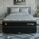Ver imagem 6 de Cama Box Queen + Colchão Comfort Class Pillow Top 158x198cm Preto/suede Preto
