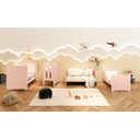 Ver imagem 3 de Berço Americano Evolution Multifuncional 4 em 1 com Colchão - Reller - Rosa Fosco