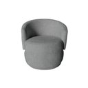Ver imagem 6 de Kit Namoradeira + 2 Poltronas Decorativa Beatriz Orgânica Linho Cinza