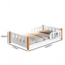 Ver imagem 2 de Cama Montessoriana Infantil com Grade Branco com Colchão