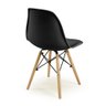 Conjunto Mesa de Jantar Redonda Luana Amadeirada Preta 100cm com 4 Cadeiras Eames Eiffel - Preto - 5