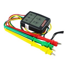 Kit 2 Fasímetro Trifásico Detecção Fase Ponta Prova Spi-500 Portátil Com Estojo - 3