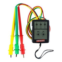 Kit 2 Fasímetro Trifásico Detecção Fase Ponta Prova Spi-500 Portátil Com Estojo - 2