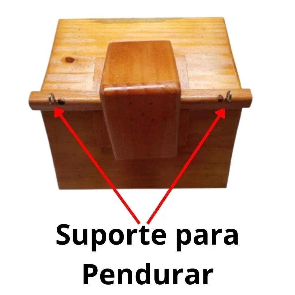 Ver mais imagens de Comedouro Tratador Automatico Casinha de Passarinho Madeira
