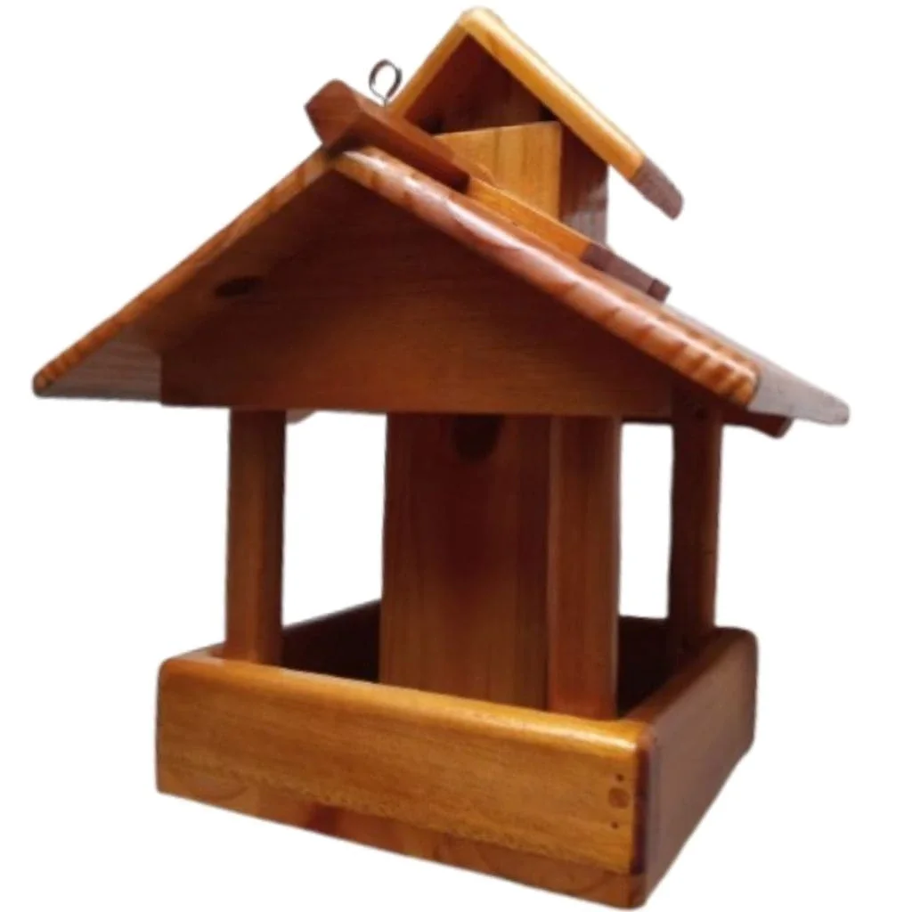 Ver imagem 5 de Comedouro Tratador Automatico Casinha de Passarinho Madeira