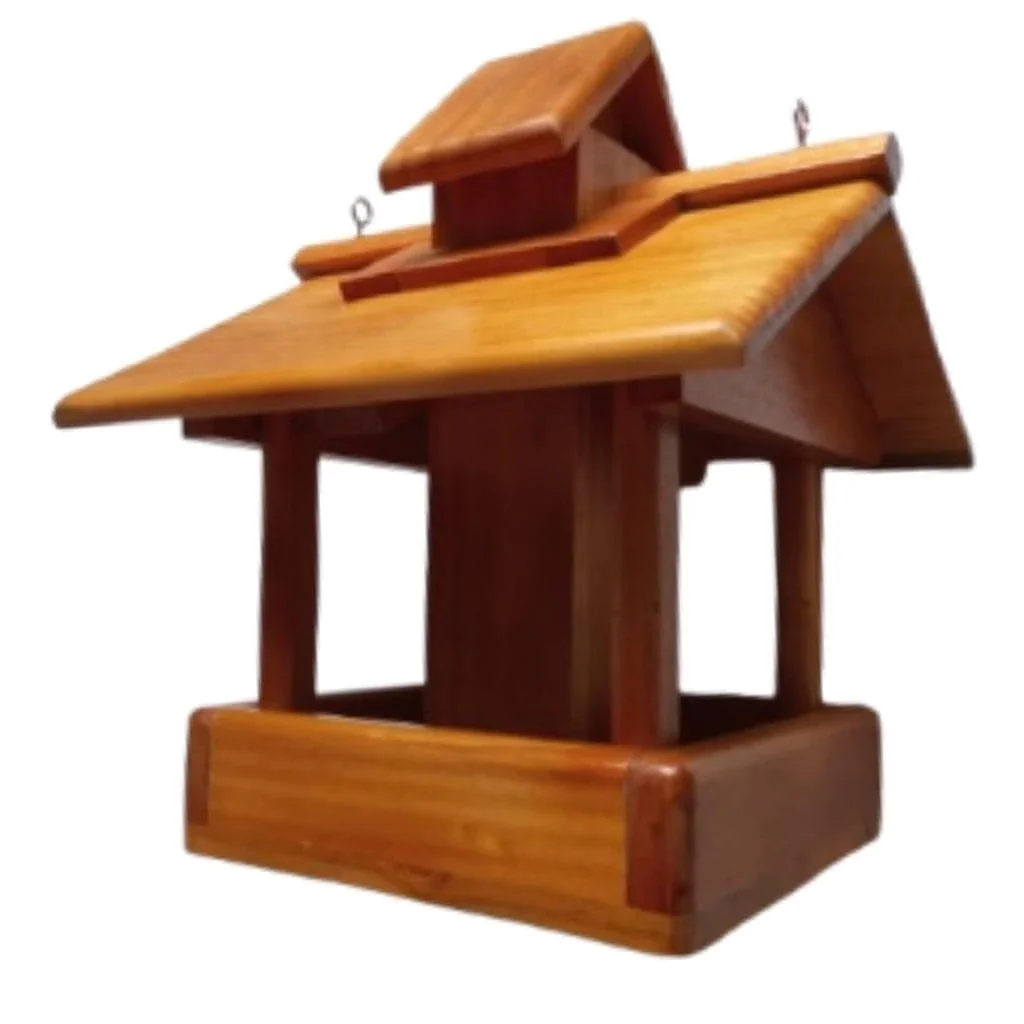 Ver imagem 1 de Comedouro Tratador Automatico Casinha de Passarinho Madeira