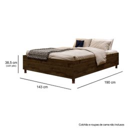 Base Cama Casal Box Siena Ype - Kaiki Móveis - 6 Base Cama Casal Box Siena Ype - Kaiki Móveis - 6