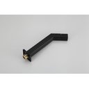 Ver imagem 2 de Torneira de Parede para Lavatório Banheiro Lavabo Área de Serviço Tube Quadrada Preto Fosco 1/4v