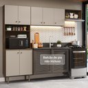 Ver imagem 1 de Armário de Cozinha Compacta 235cm Rustic/crema Gourmet Madesa Xa03