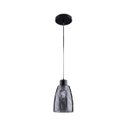 Ver imagem 1 de Pendente De Vidro Fume Cupula Preto De Cozinha E27 Zan49