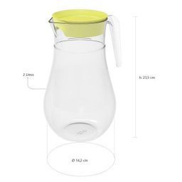 Jarra Redonda Belly 2 Litros Com Tampa Cores Ou Martiplast - 8