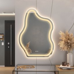 Espelho Led 3 Cores Banheiro Organico Touch C/ Desembaçador - 3