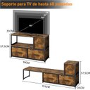 Ver mais imagens de Rack para TV até 65 Polegadas com 3 Gavetas