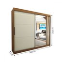 Ver imagem 6 de Guarda-roupa Casal Castle Rock 100% Mdf 2 Portas 4 Gavetas com Espelho - Panorama M