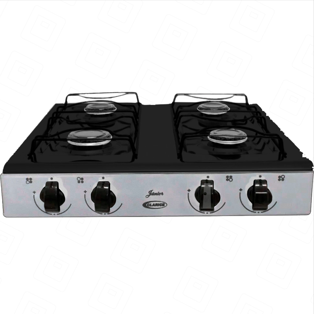 Fogão À Gás Clarice Junior 4b Mesa Preto Manual-inox - 4