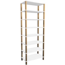 Estante 72x38x195 Branco C/ 7 Prat. 24,3cm - 1