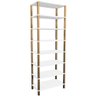 Estante 72x38x195 Branco C/ 7 Prat. 24,3cm - 1