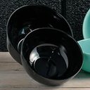 Ver imagem 6 de 25 Cumbucas Vidro Opalino 300ml Bowl Tigela Restaurante Diwali Black 12x5cm