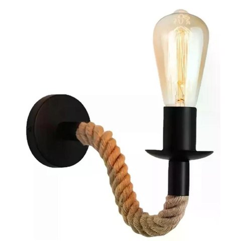 Arandela Nitrolux Ac-01 Corda C/preto 210x160mm E-27