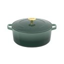 Ver imagem 1 de Cuisinart Panela Redonda de Ferro Fundido Esmaltado 7 Quart (verde Seafoam)