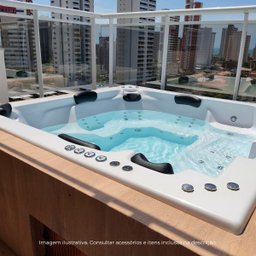 Spa Retangular Belmonte Combate com Hidro em Acrílico - 2.15x2.15x0.80 - 127v - 4