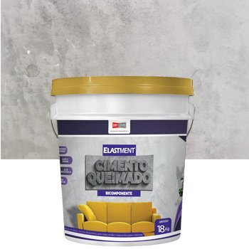 Cimento Queimado Elastment Cinza Médio 18kg - 1