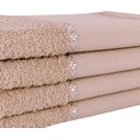 Ver imagem 3 de Kit 12 Toalhas Lavabo Pintar Ponto Russo Perfeito Estilo - Bege