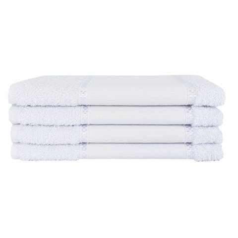 Kit 12 Toalhas Lavabo Pintar Ponto Russo Perfeito Estilo - Branco