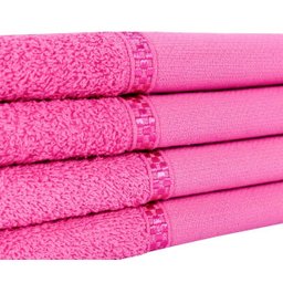 Kit 12 Toalhas Lavabo Pintar Ponto Russo Perfeito Estilo - Pink - 3