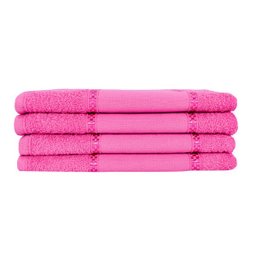 Kit 12 Toalhas Lavabo Pintar Ponto Russo Perfeito Estilo - Pink - 1