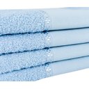 Ver imagem 3 de Kit 12 Toalhas Lavabo Pintar Ponto Russo Perfeito Estilo - Azul Claro