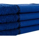 Ver imagem 3 de Kit 12 Toalhas Lavabo Pintar Ponto Russo Perfeito Estilo - Azul Marinho