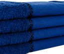 Ver imagem 3 de Kit 12 Toalhas Lavabo Pintar Ponto Russo Perfeito Estilo - Azul Marinho