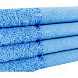 Kit 12 Toalhas Lavabo Pintar Ponto Russo Perfeito Estilo - Azul Turquesa - 3