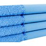 Kit 12 Toalhas Lavabo Pintar Ponto Russo Perfeito Estilo - Azul Turquesa - 3