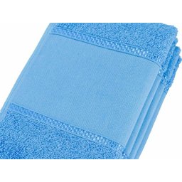 Kit 12 Toalhas Lavabo Pintar Ponto Russo Perfeito Estilo - Azul Turquesa - 4