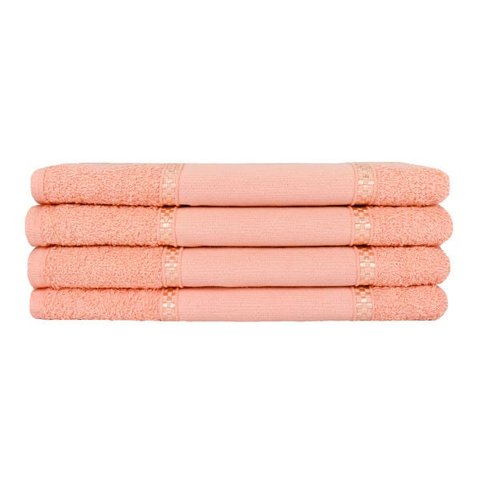 Kit 12 Toalhas Lavabo Pintar Ponto Russo Perfeito Estilo - Laranja