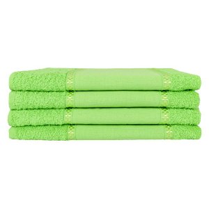 Kit 12 Toalhas Lavabo Pintar Ponto Russo Perfeito Estilo - Verde Pistache