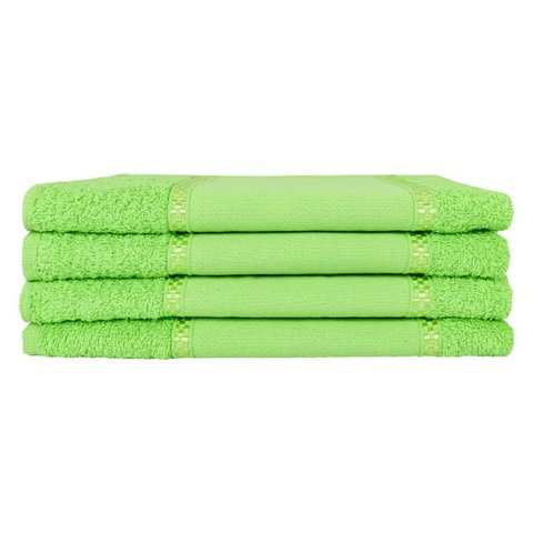 Kit 12 Toalhas Lavabo Pintar Ponto Russo Perfeito Estilo - Verde Pistache