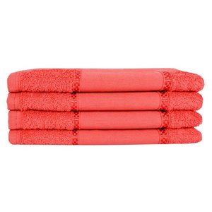 Kit 12 Toalhas Lavabo Pintar Ponto Russo Perfeito Estilo - Vermelho