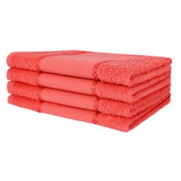 Kit 12 Toalhas Lavabo Pintar Ponto Russo Perfeito Estilo - Vermelho - 2