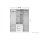 Ver imagem 3 de Guarda Roupa 5 Portas e 3 Gavetas Havana Star 5.3 Atacama - Santos Andirá