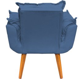 Poltrona Decorativa Reforçada para Sala Alice para Recepção Manicure Escritório Suede - 6